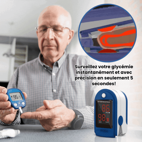 GlucoClick™ Oximeter ya Mapigo | Dhibiti Kisukari Chako Saa 24/24, Bila Sindano! 🎁 Ofa Mpya! Nunua 1, Pata 2