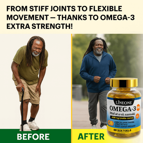 🫶 Omega-3 Fish Oil – Extra Strength 1000 mg (60 Softgels)